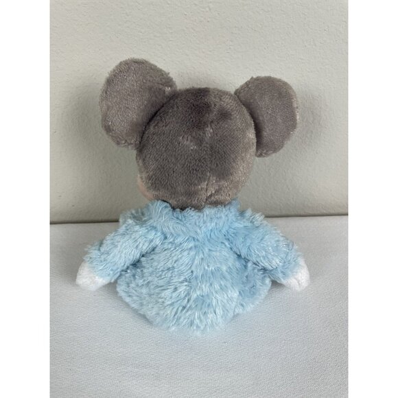 Disney Parks Baby Blue Mickey Mouse 9 in Rattle Plush Stuffed Lovie Long Pile - Picture 3 of 9